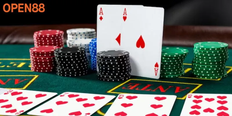 Thứ tự một ván Poker được tiến hành